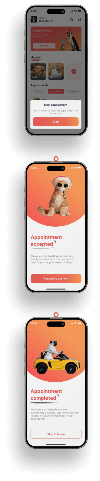 pet watch app - our pet-sitting service Pet Parents - pet watch appointments feature - the best pet sitting app in UAE.