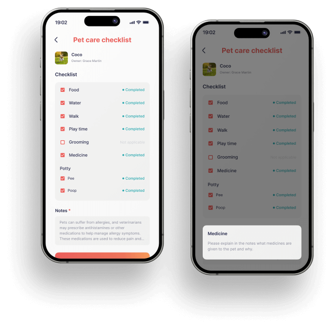 Pet-Watch-Pet-Care-Checklist Pet Parents - pet watch app check list_the best pet sitting app in UAE